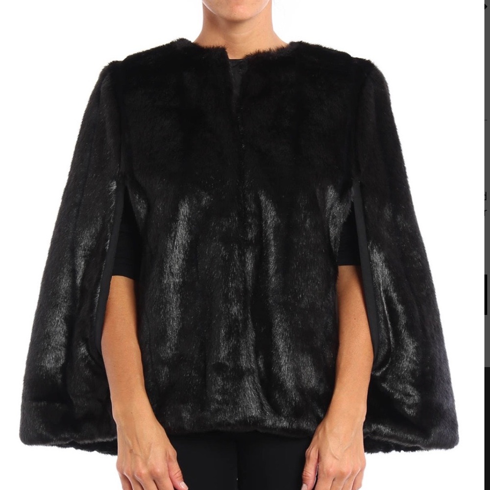 Michael Kors Faux Fur Cape